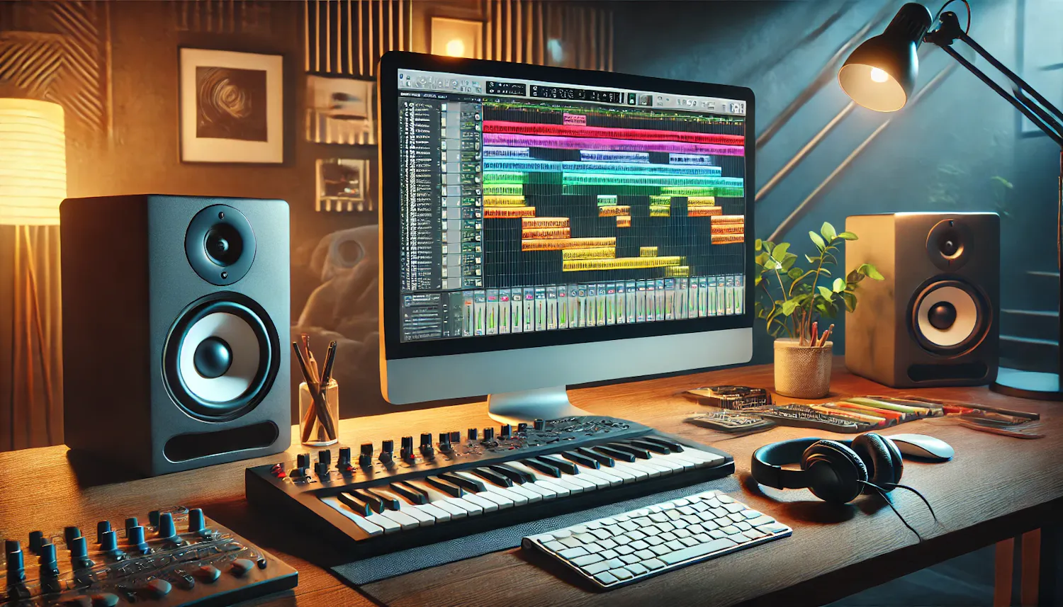 Scene where music is created