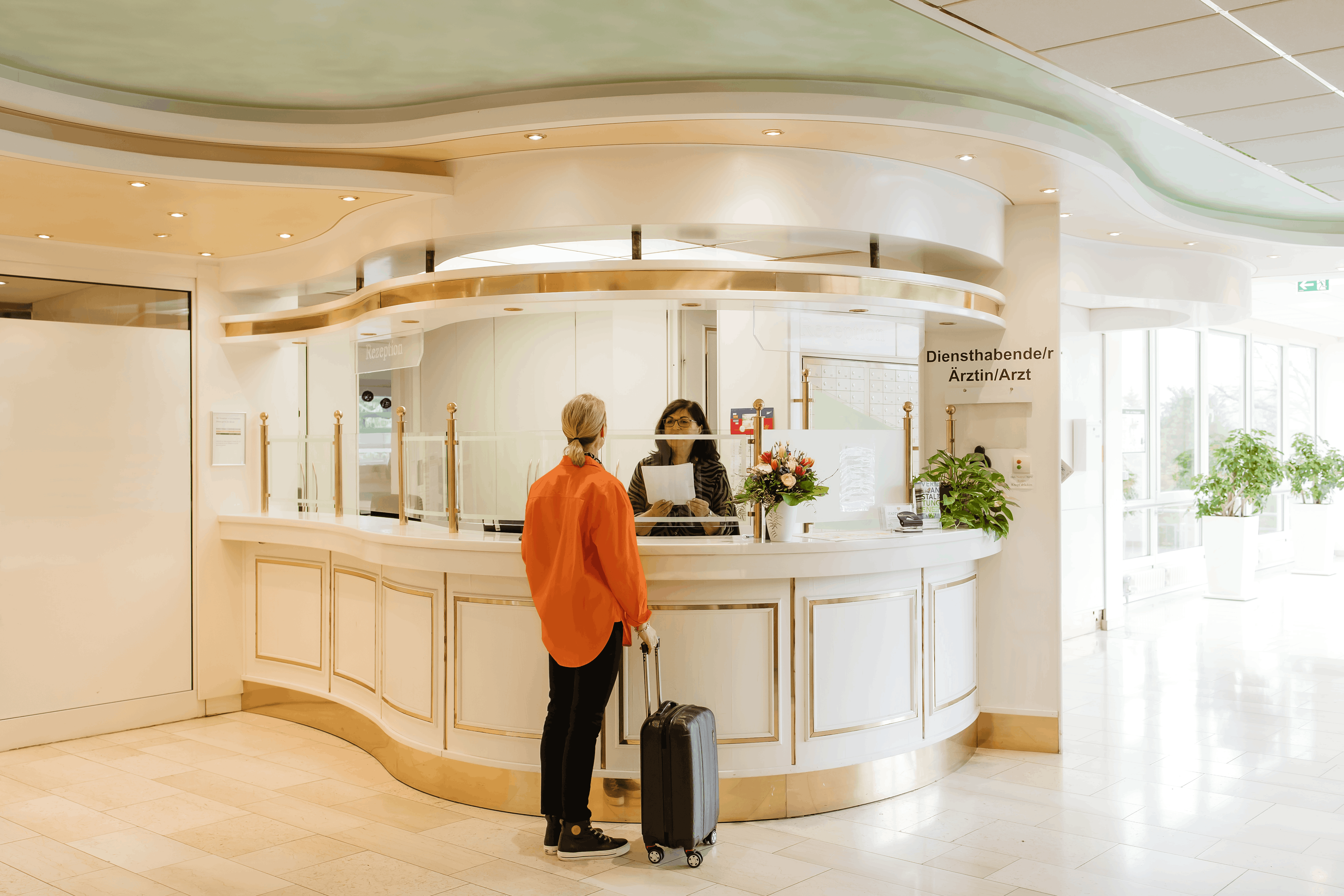 Empfang in der Sonnenberg Klinik für Reha in Bad Sooden Allendorf