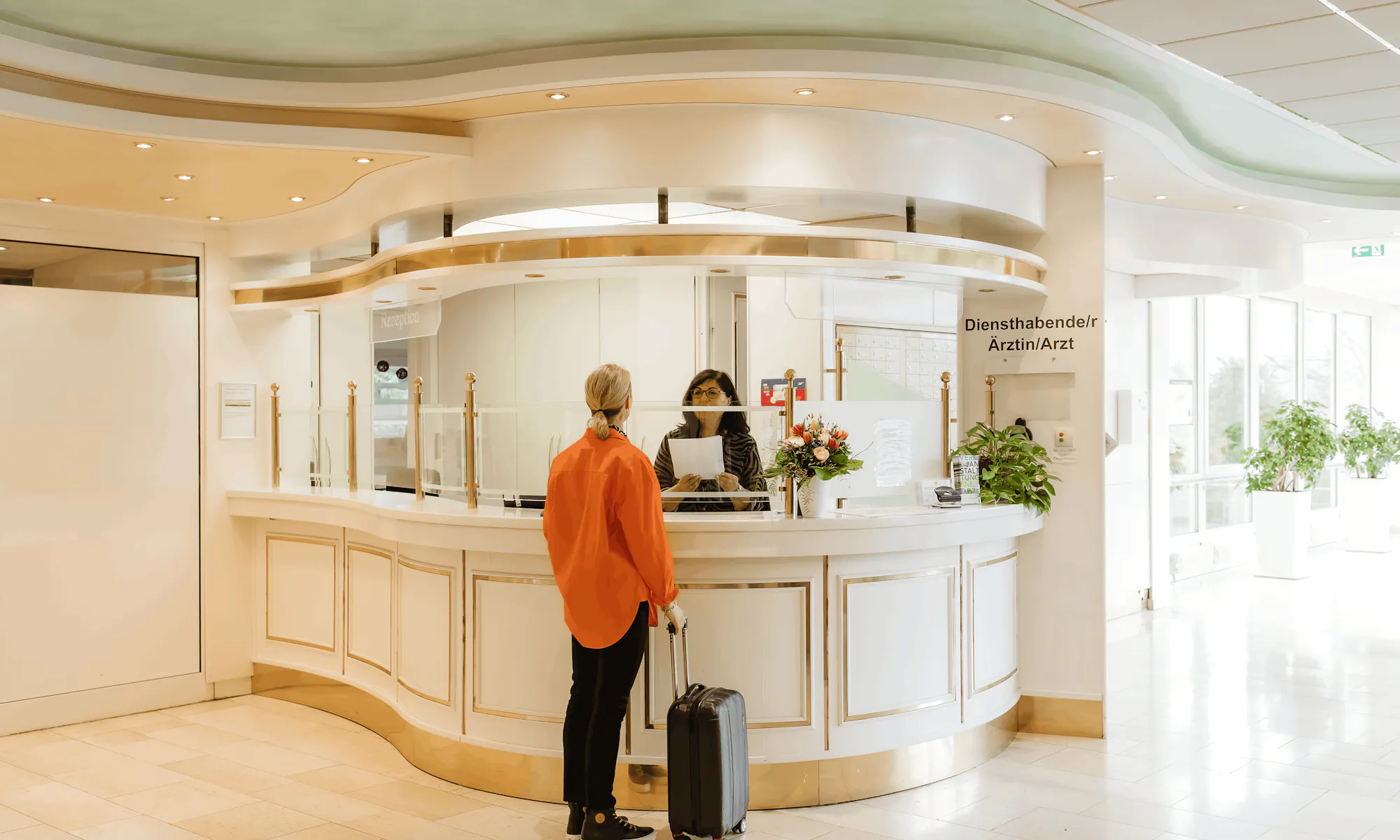Empfang in der Sonnenberg Klinik für Reha in Bad Sooden Allendorf