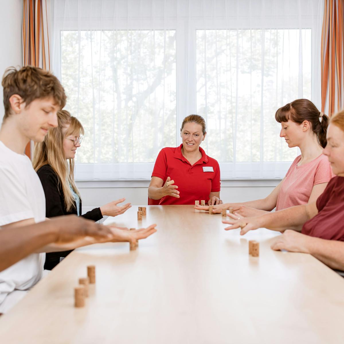 Patienten bei der Gruppentherapie