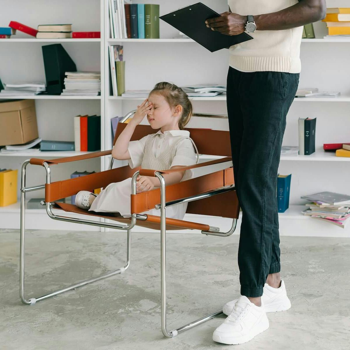 Mädchen bei der Gesprächstherapie