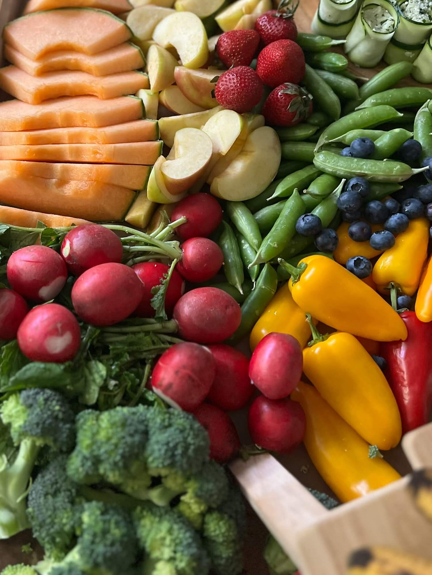 Buntes Obst und Gemüse