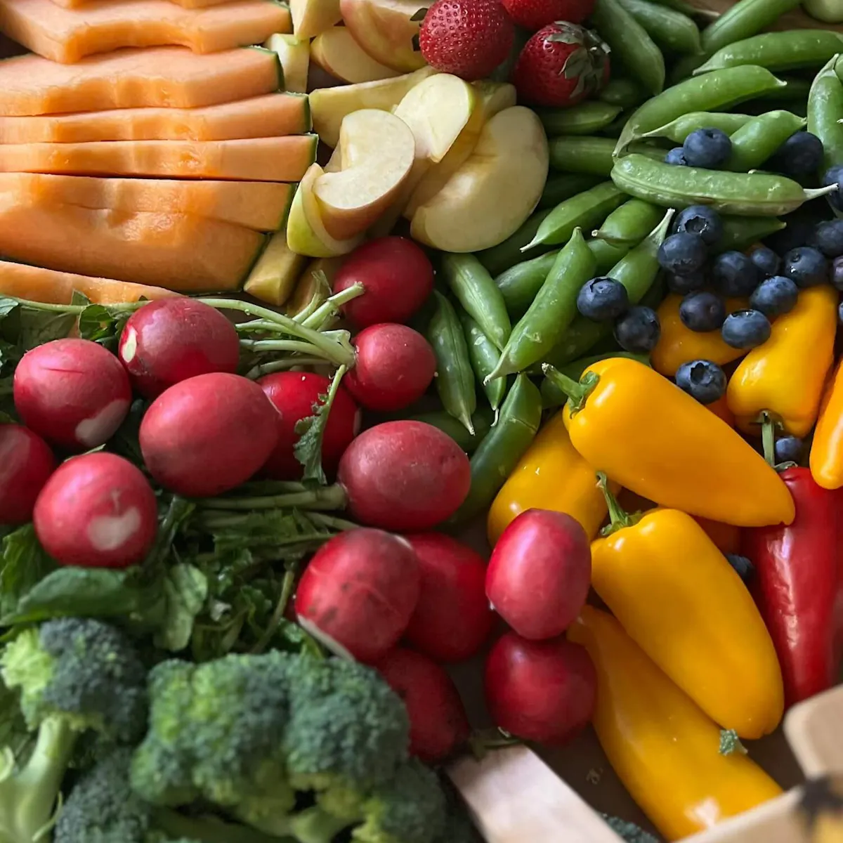 Buntes Obst und Gemüse