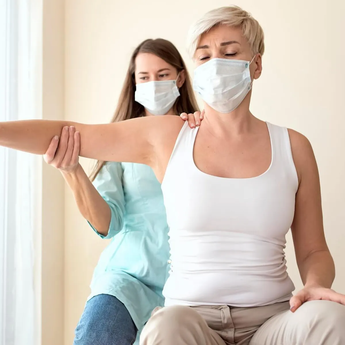 Patientin mit Miller-Fisher-Syndrom Spätfolgen bei der Physiotherapie