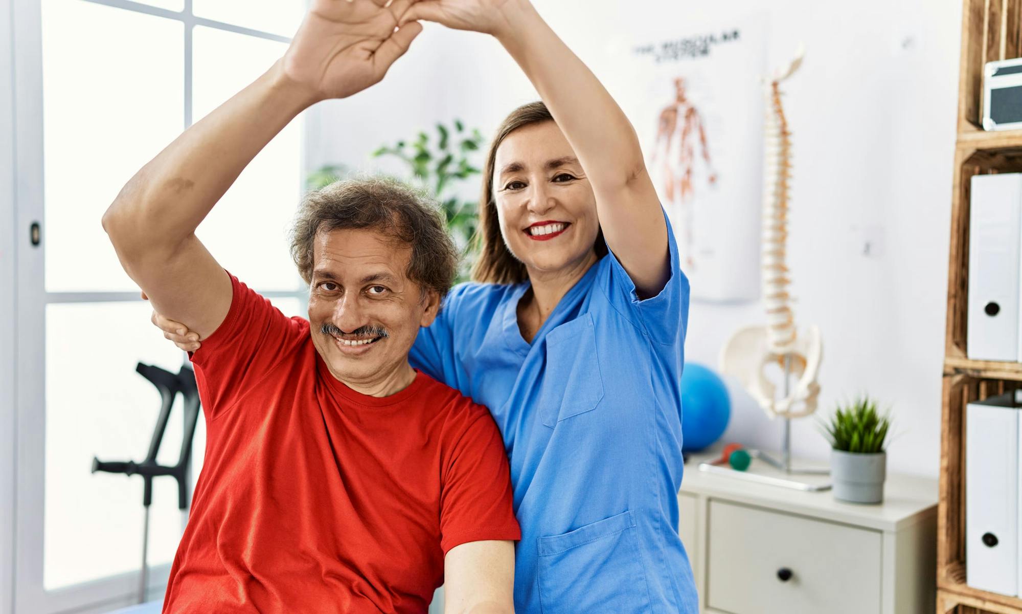 Post Covid Patient bei der Physiotherapie