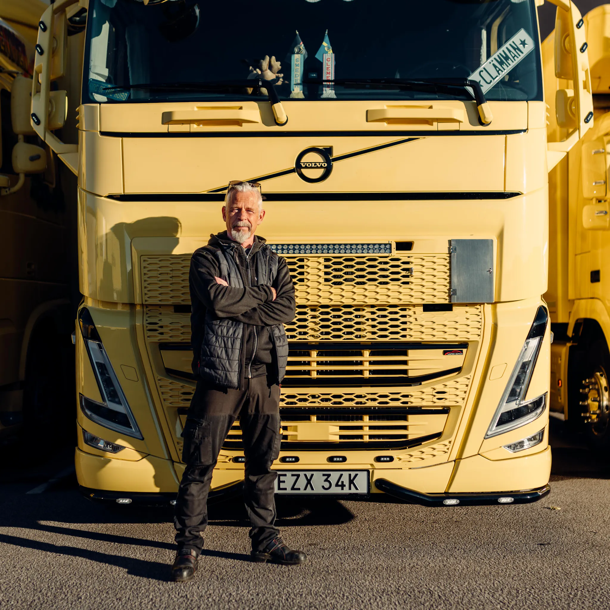 Lastbilschaufför på Widéns Åkeri