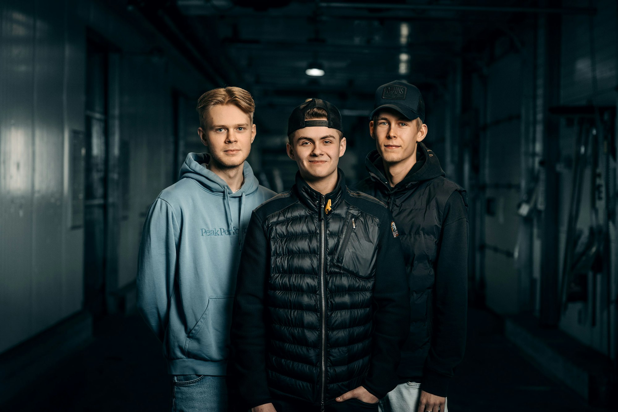 Tre elever från SYAB transportgymnasium