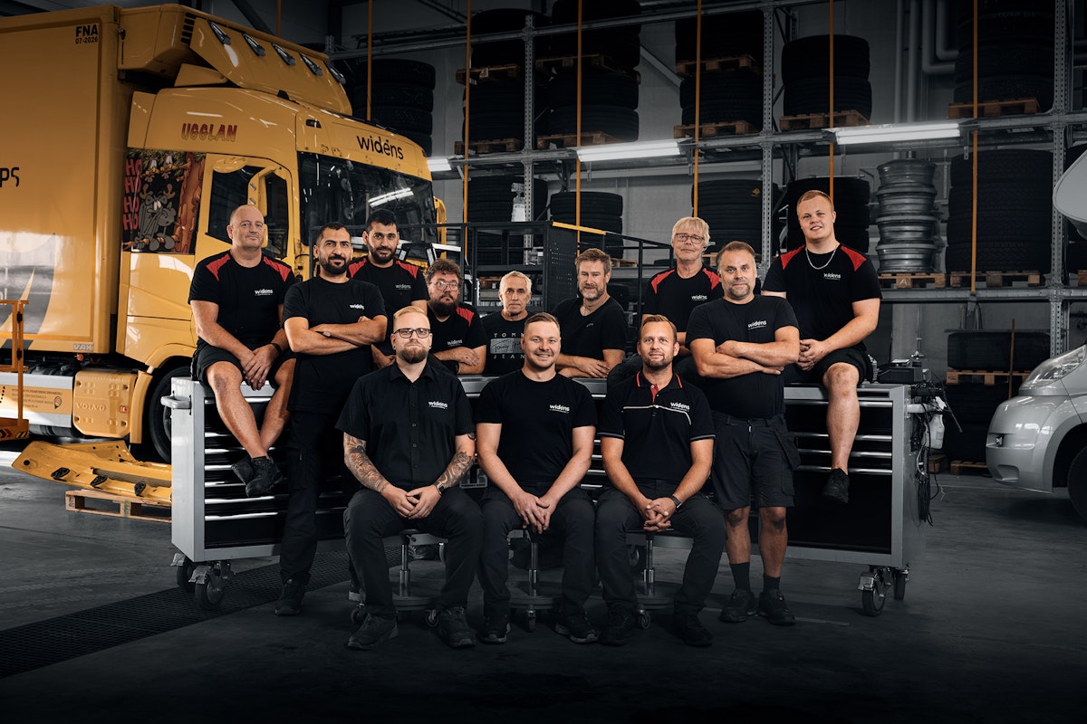 Personalen på Widéns Fordonsverkstad i Kalmar