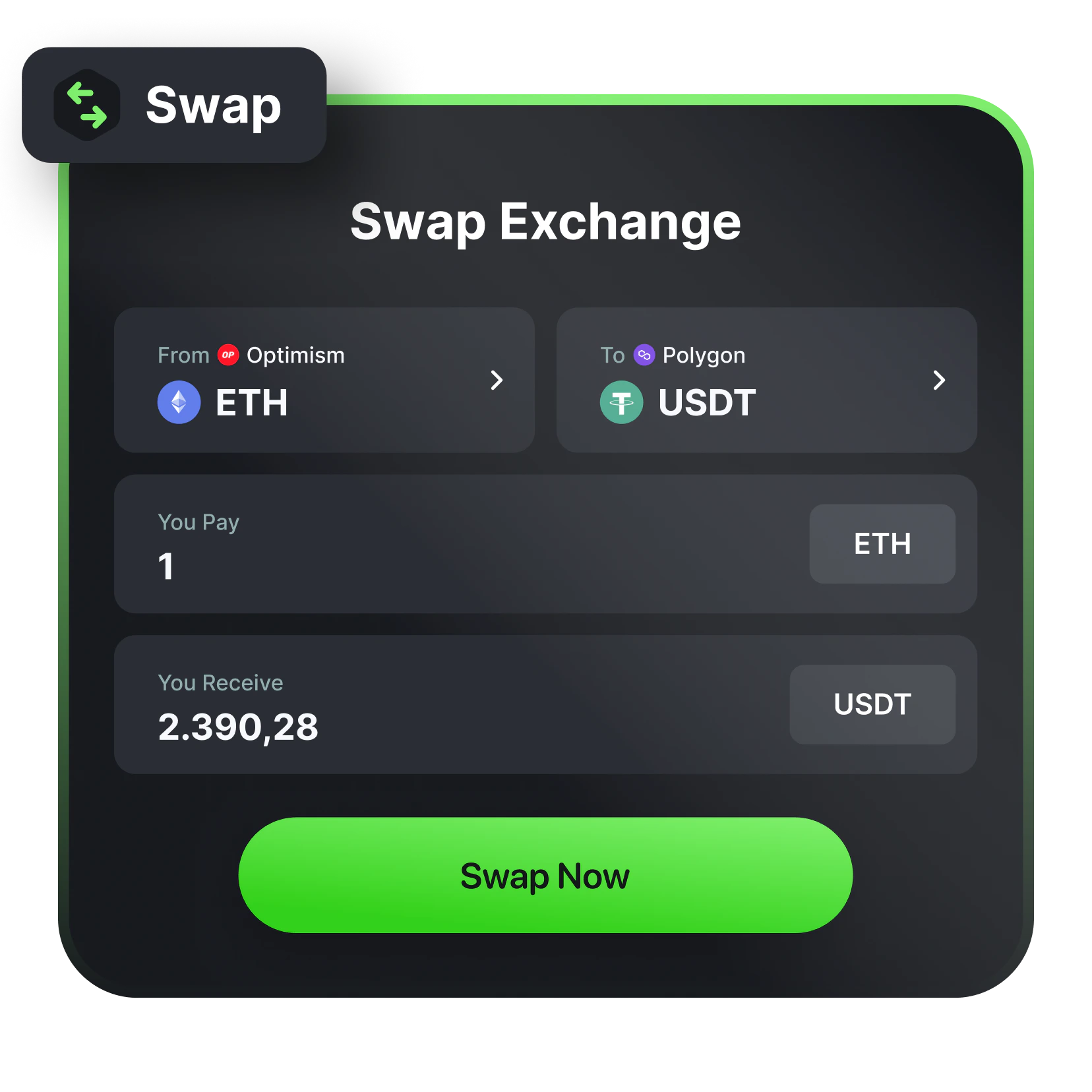 Press the 'Swap' button