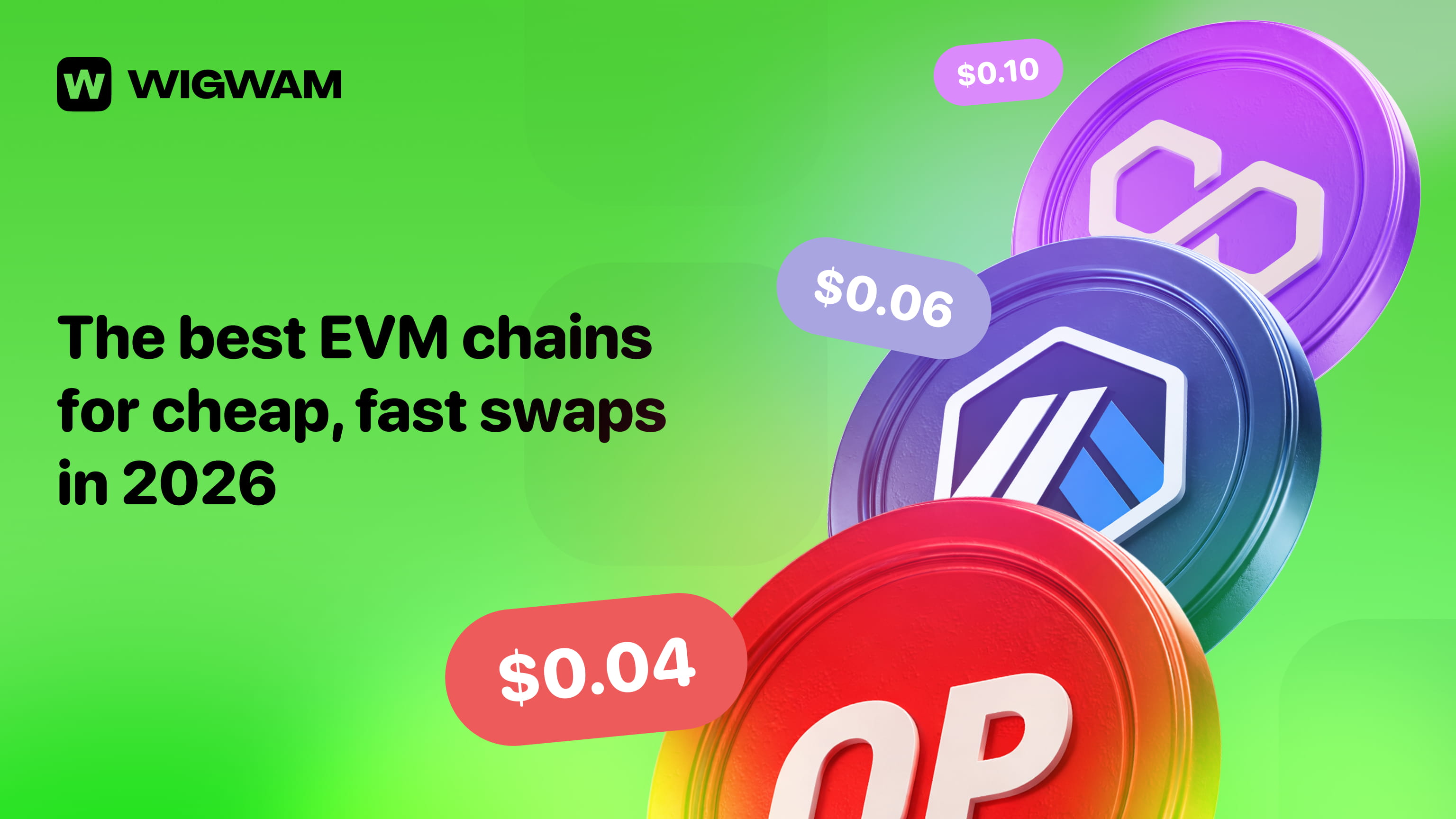 The best EVM chains for cheap, fast swaps in 2026