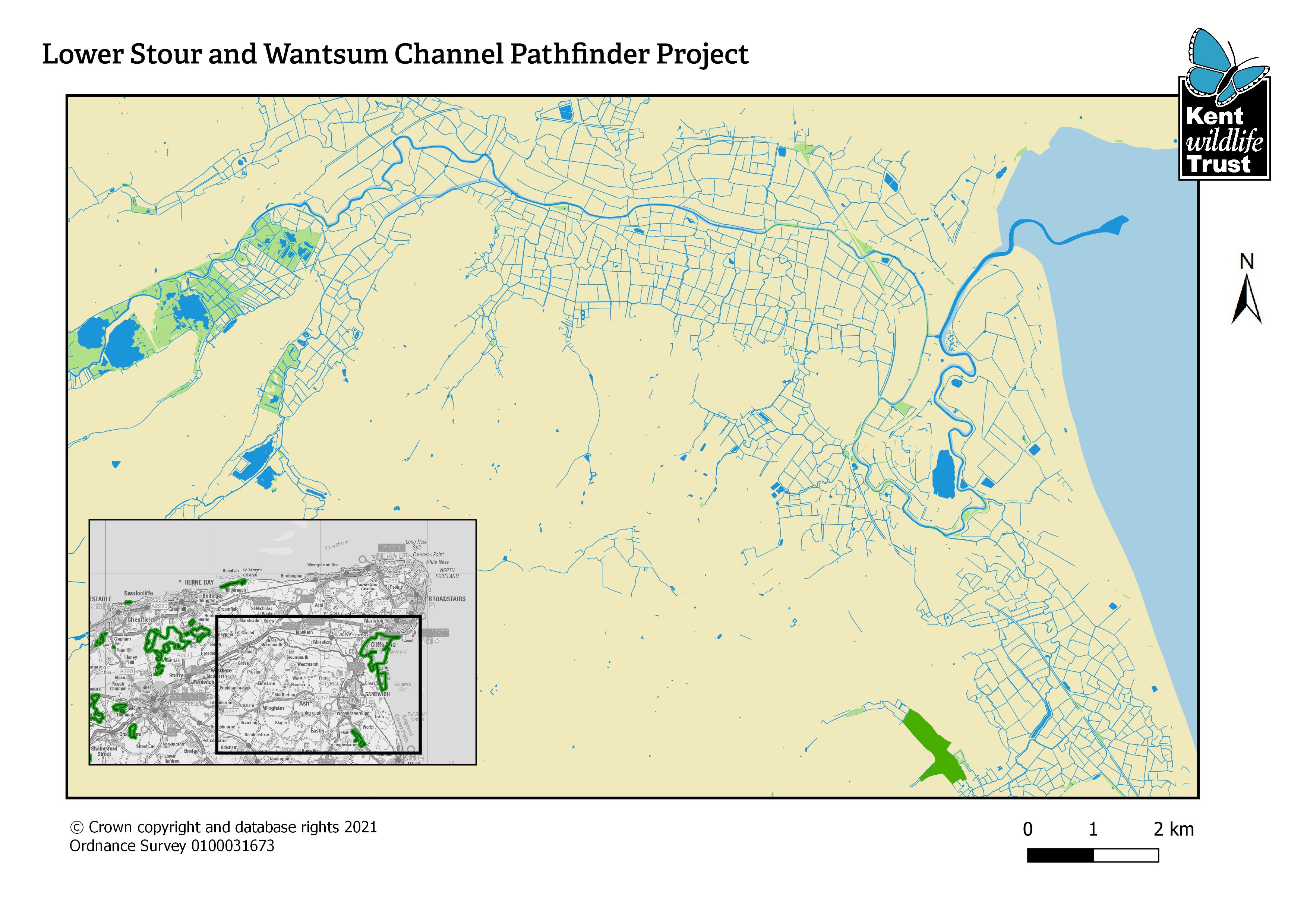 Lower Stour and Wantsum Channel Pathfinder Project Map