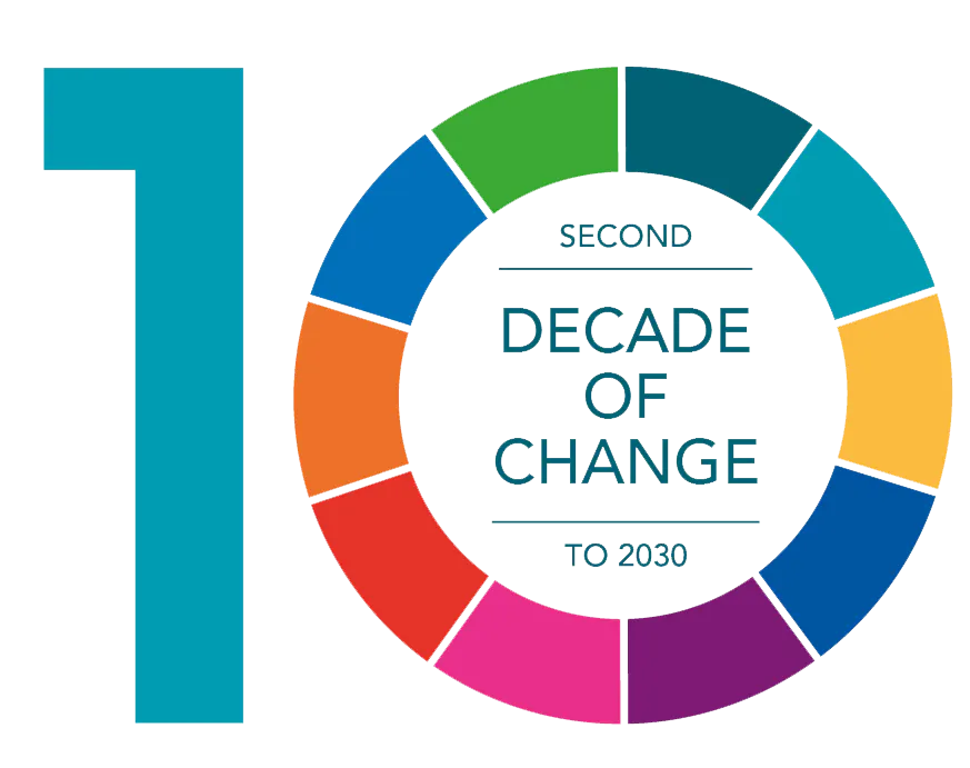 Gatwick Decade of change logo