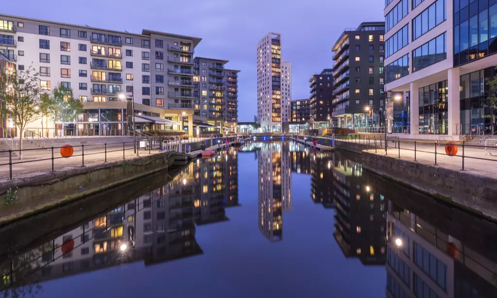 Night view of Leeds. England