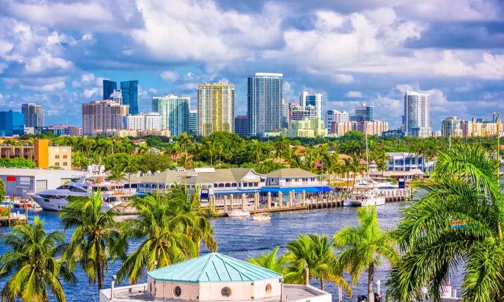 View of Fort Lauderdale, Florida, USA