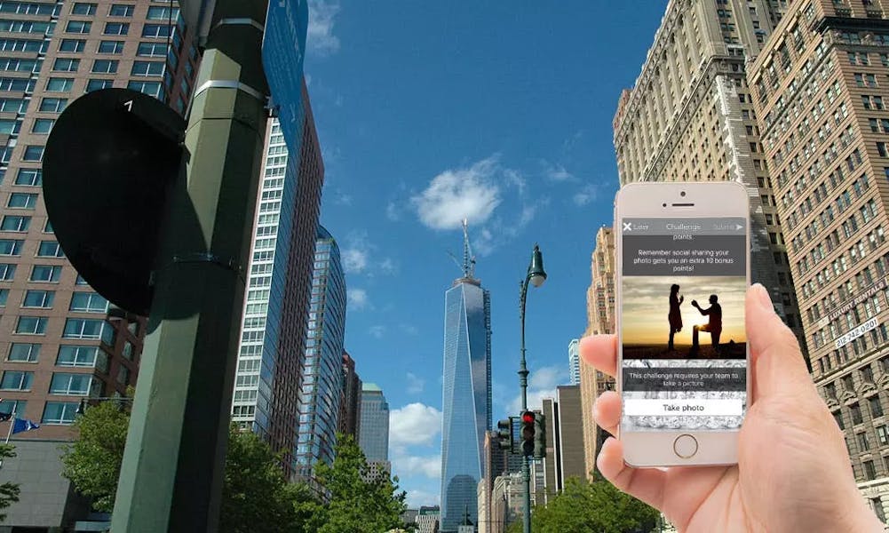 Scavenger hunt app in Manhattan, The Battery