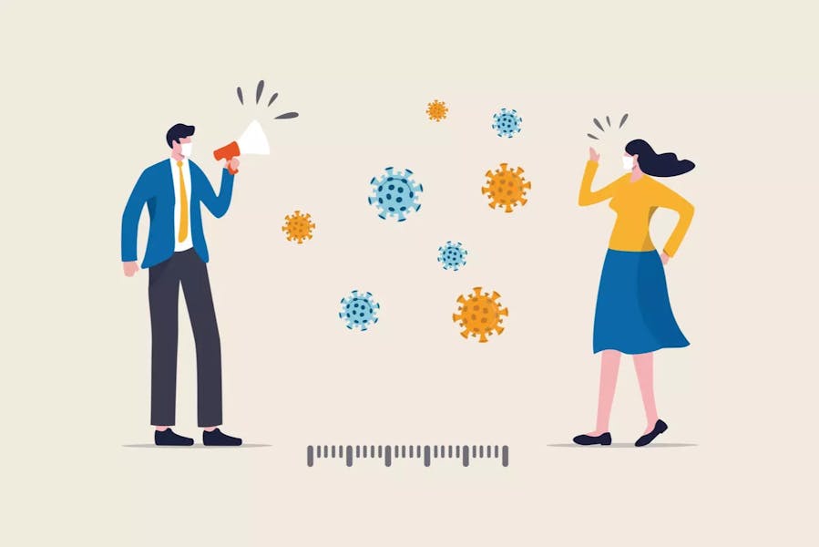 Socially distanced team working activities