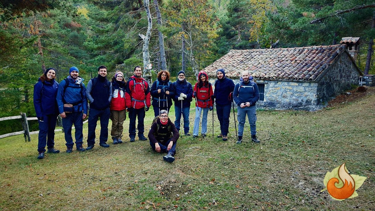 Gruppo di partecipanti al corso di escursionismo in ambiente