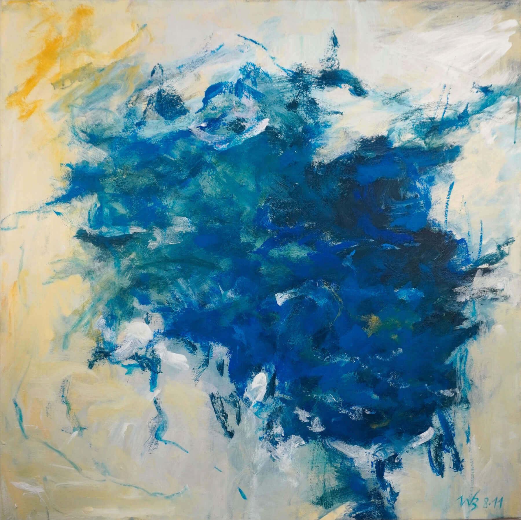 2011 gemaltes Gemälde "Olivenbaum" von Willi Bleicher