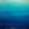Abstraktes Gemälde "Meer", Farbverlauf vertikal türkis-blau