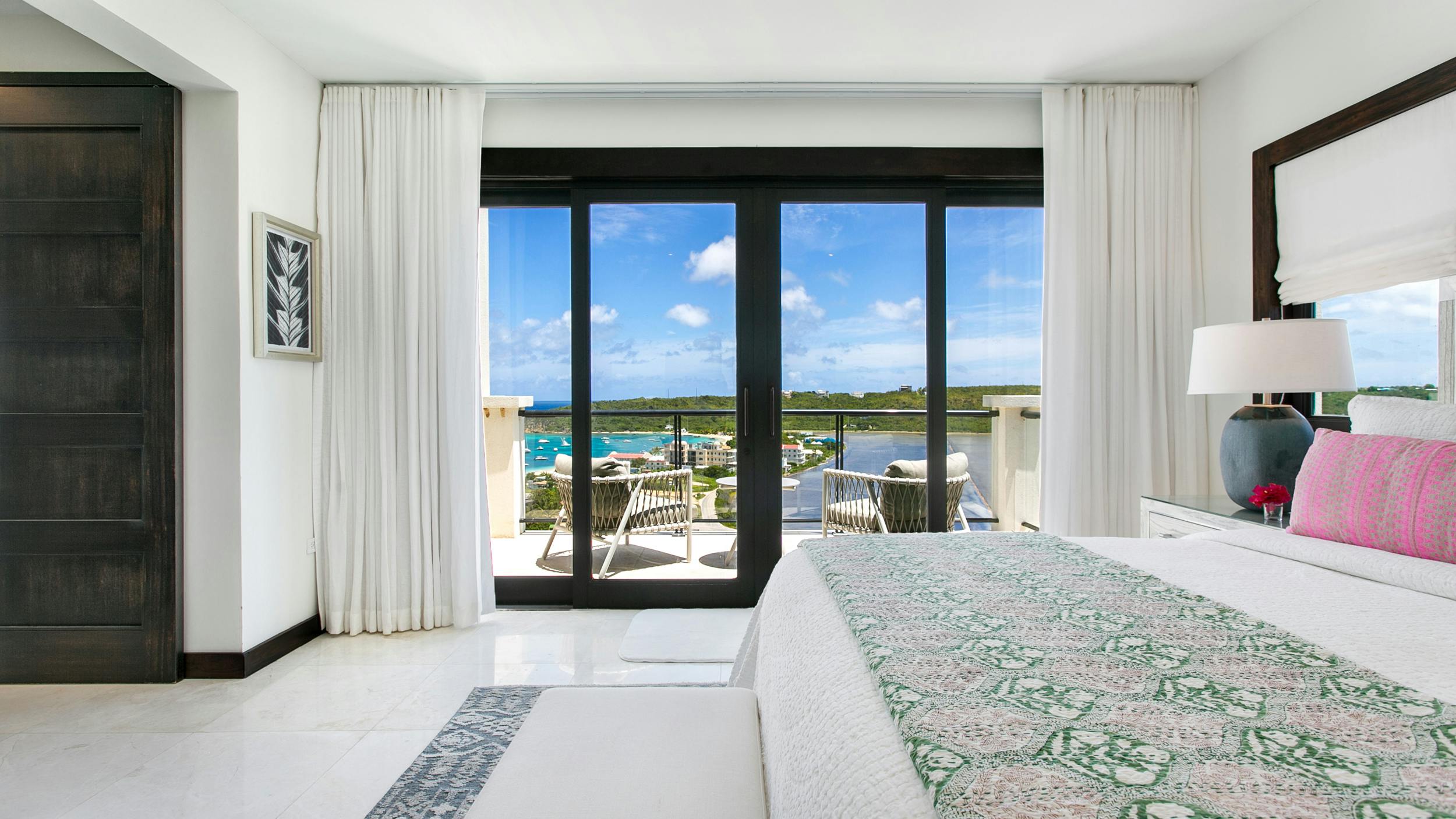 Interior Design work at Agave Villa, Anguilla by Willow Creek Design Group based out of Jackson Wyoming.