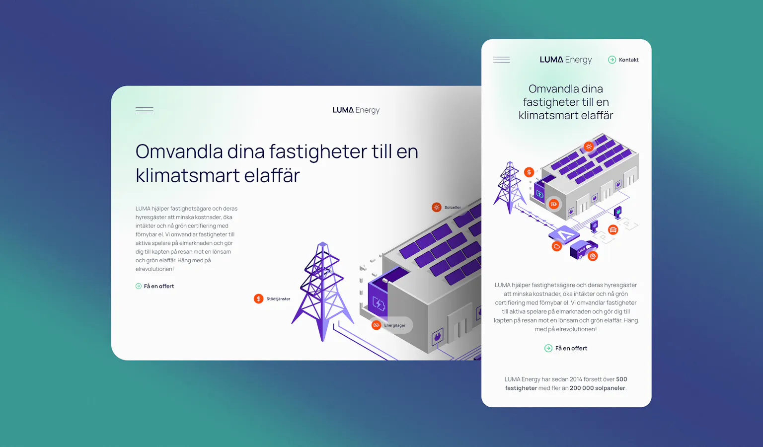 Ny hemsida till Luma Energy