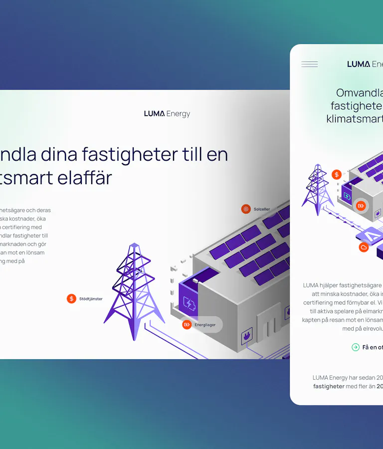 Ny hemsida till Luma Energy