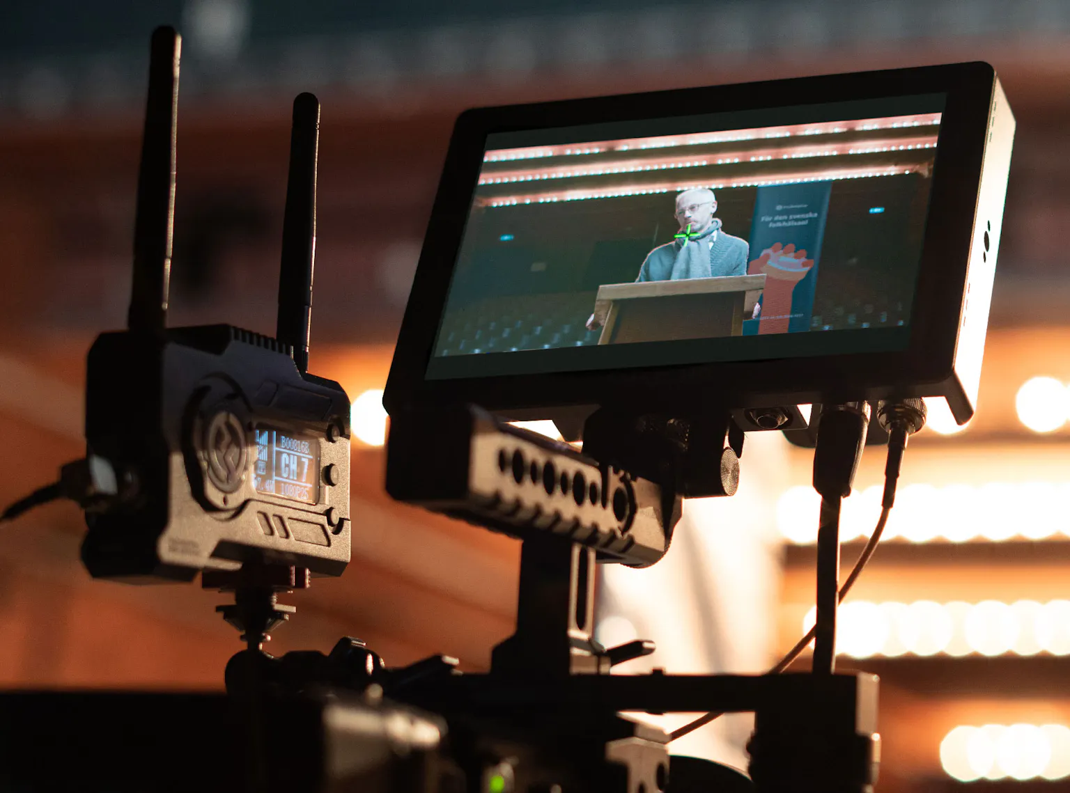 Filmkamera in action