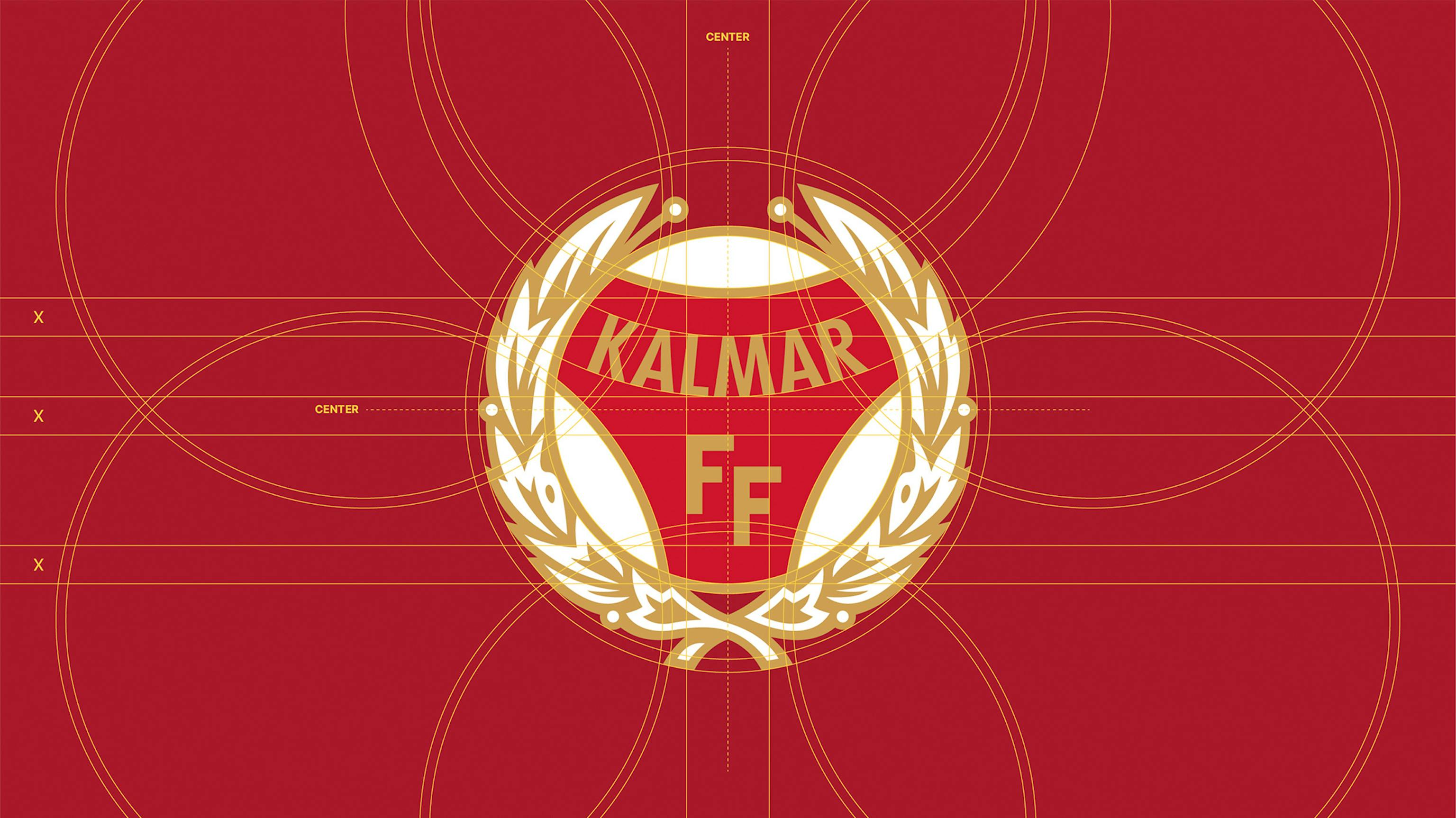 Kalmar FF:s nya emblem, formgivet av Wilson Creative.