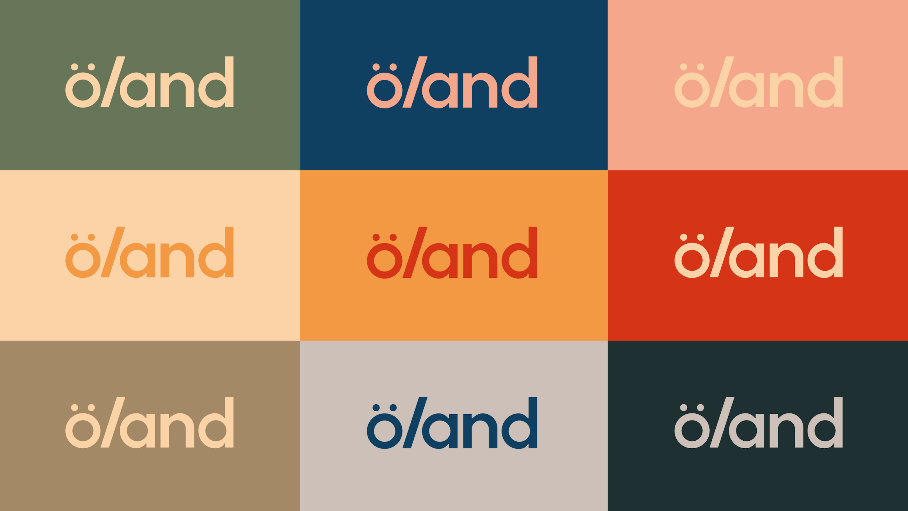 Öland logo färgkombinationer