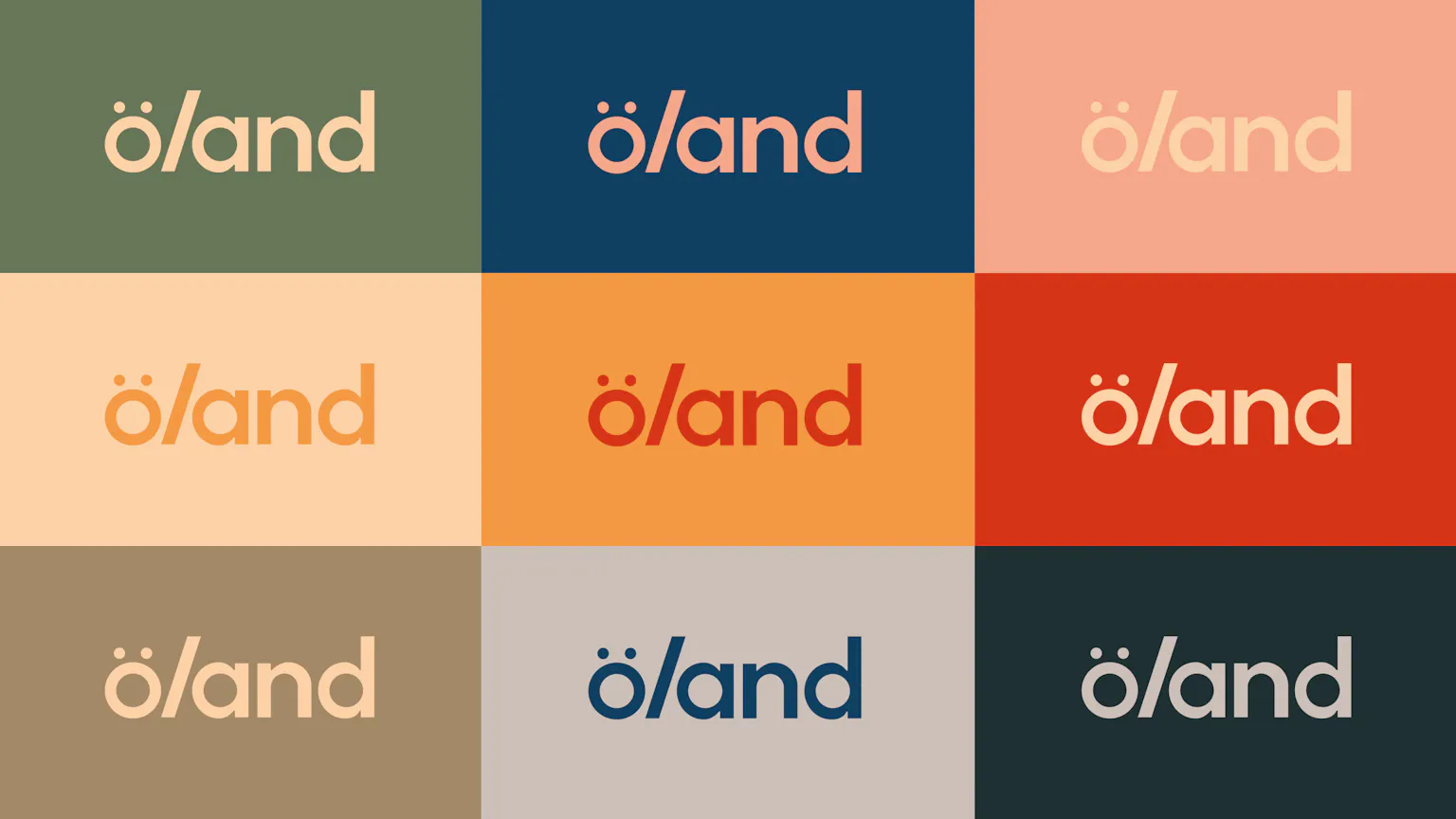 Öland logo färgkombinationer