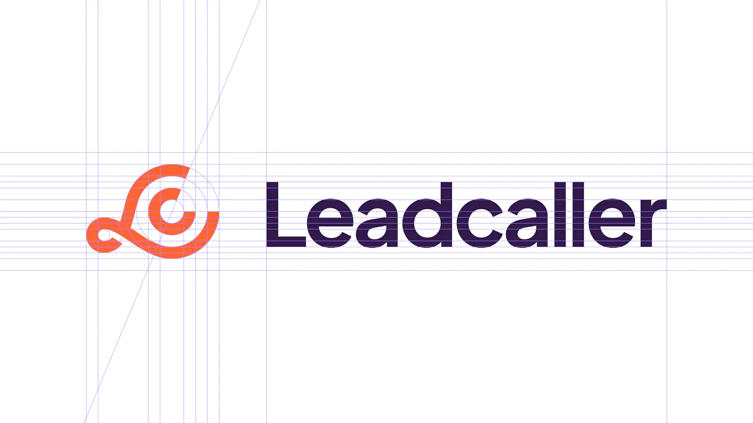 Leadcallers logotyp med tillhörande grid