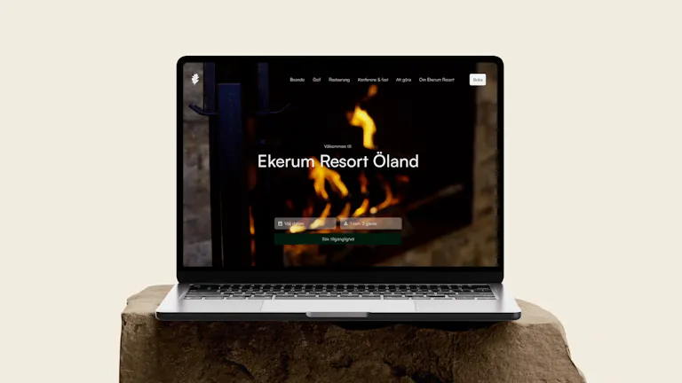 Ekerum webbsida byggd av webbyrå Wilson Creative