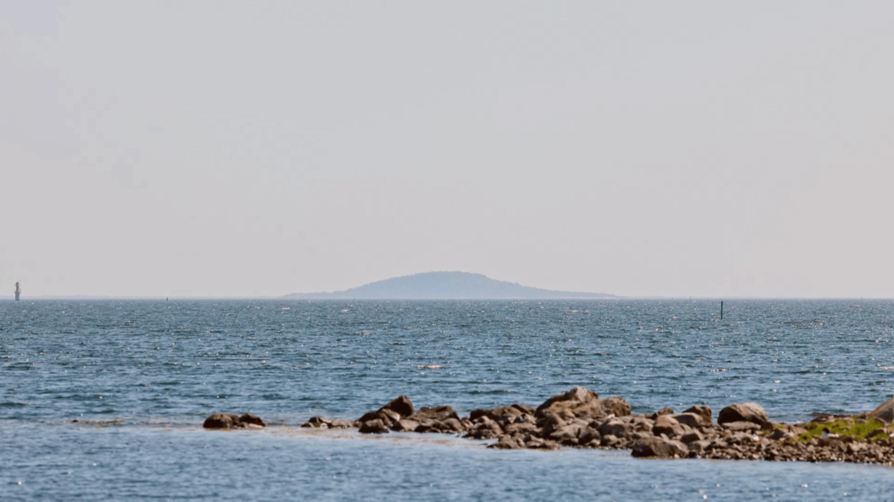 Blå Jungfrun på avstånd sett från Oskarshamn