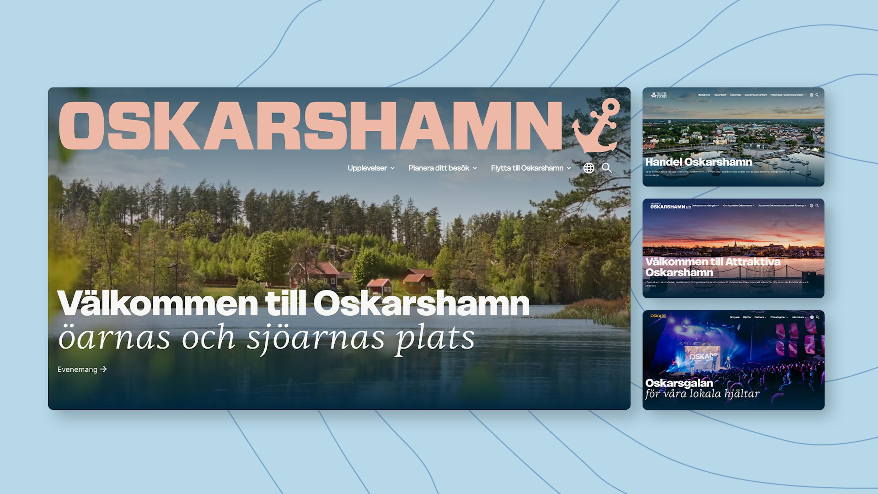 Oskarshamn.com är en multisajt i Wordpress