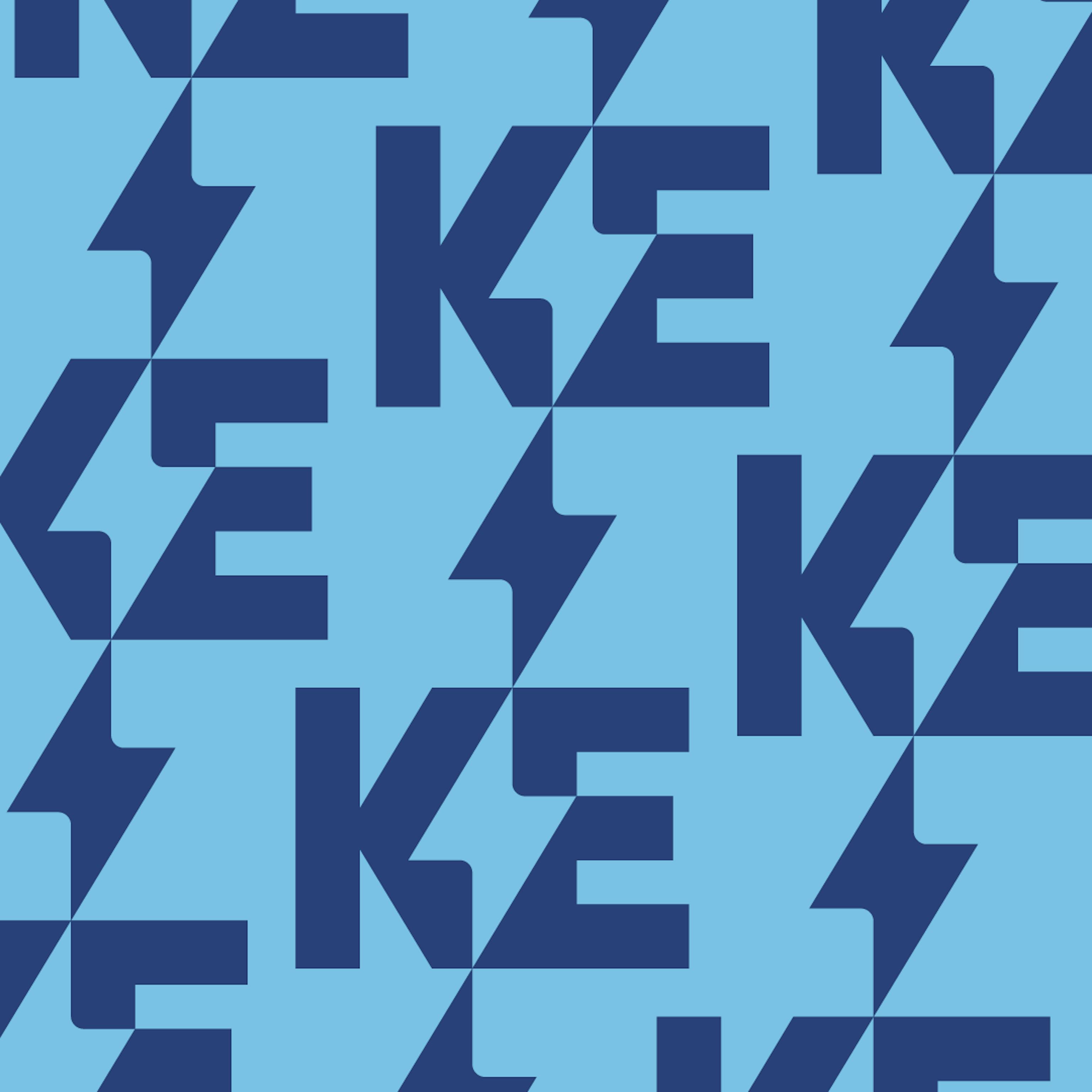 Kalmar Energi-blått mönster litet