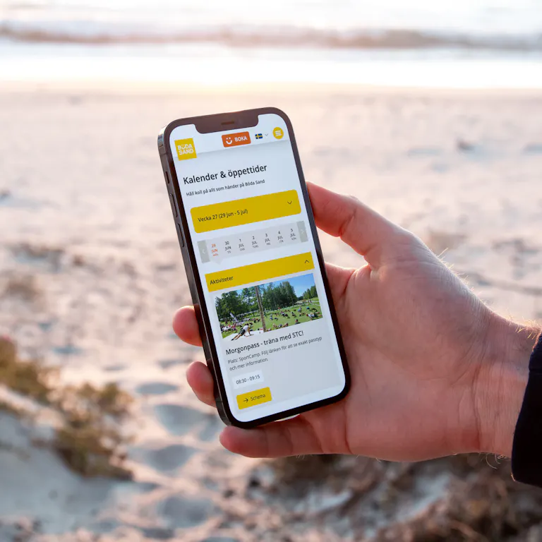 Mobilvy på bodasand.se