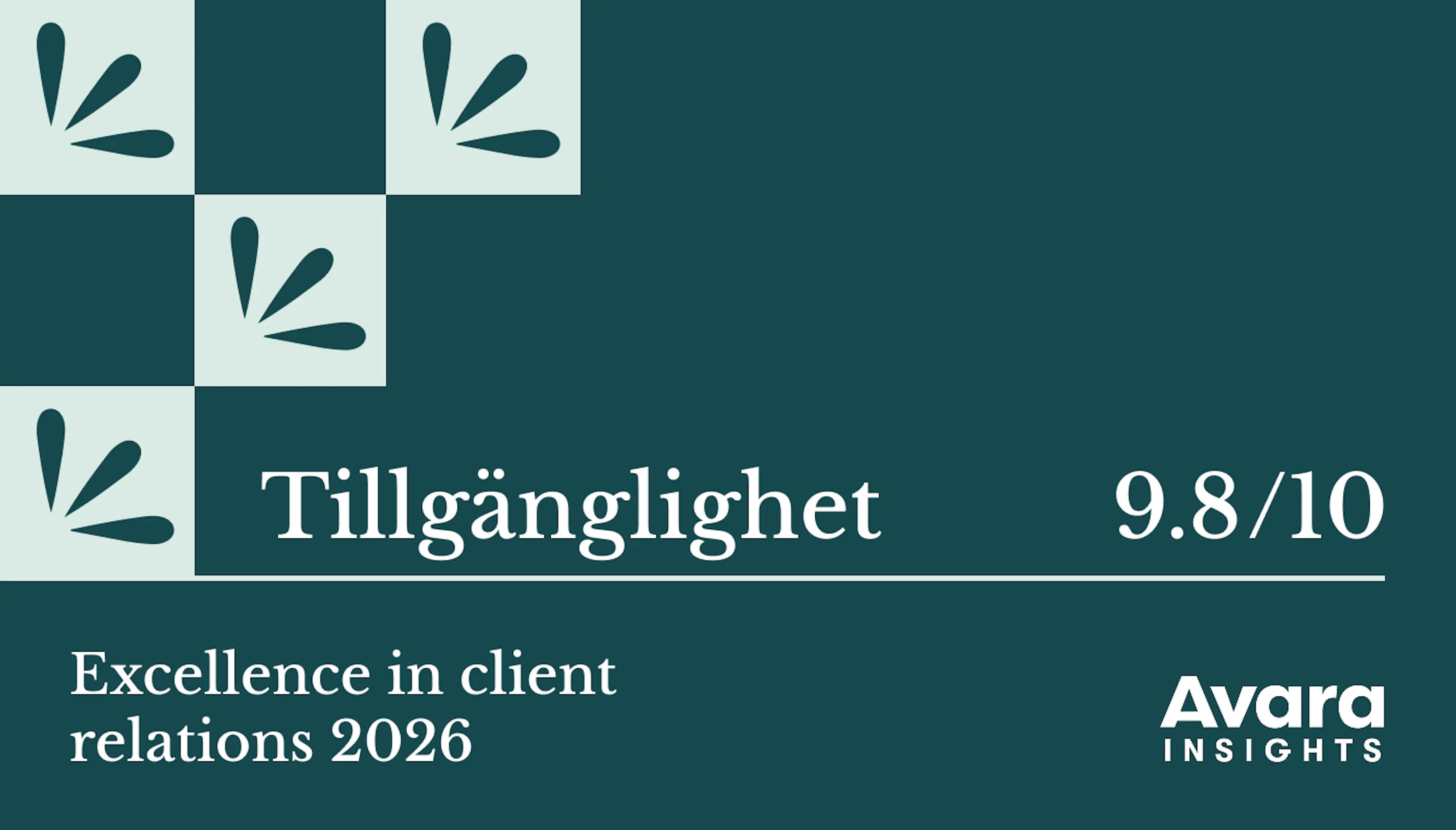 Tillgänglighet 9,8