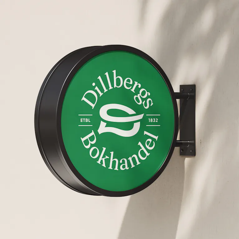 Dillbergs fasadskylt