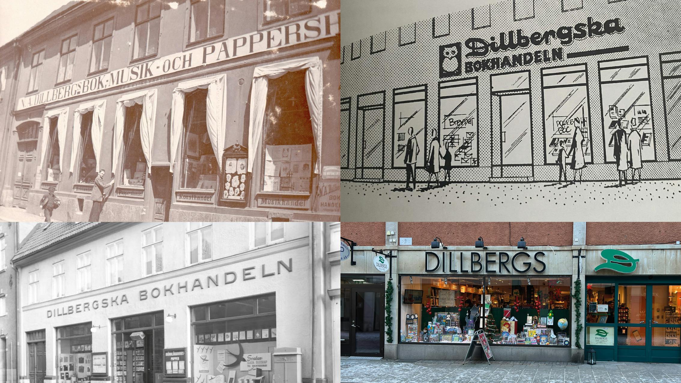 Dillbergs butik genom historien