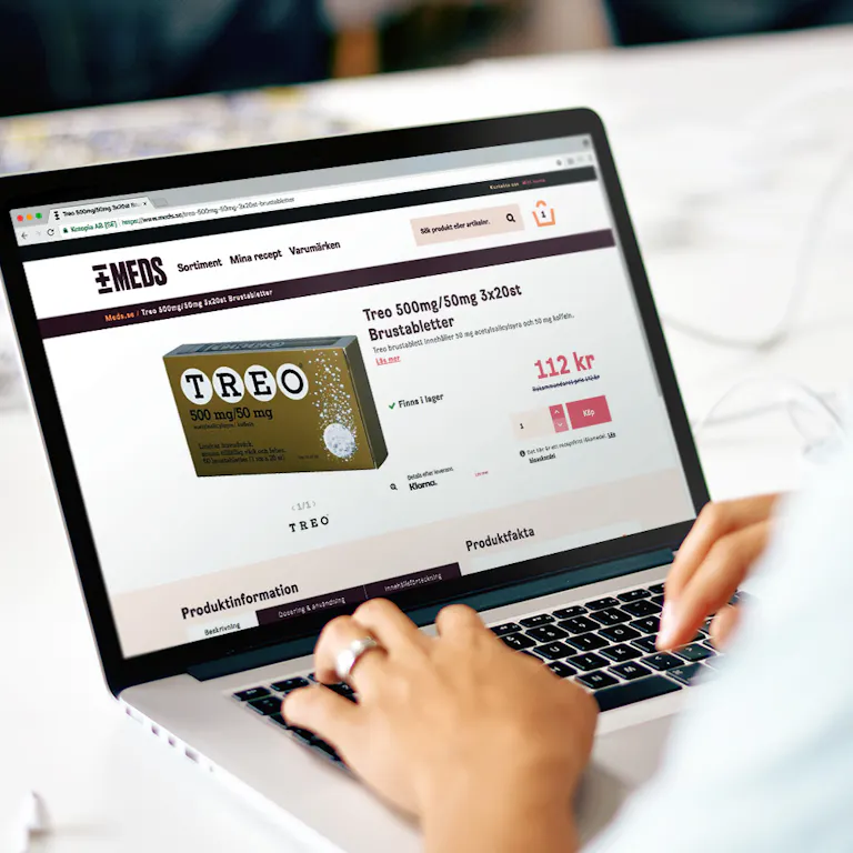 Meds.se e-handel desktop - UX/UI-design Wilson Creative