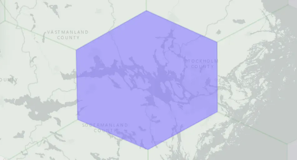 Wingbits map showing a reward hex that can be interacted with via the ads-b flight-tracking network