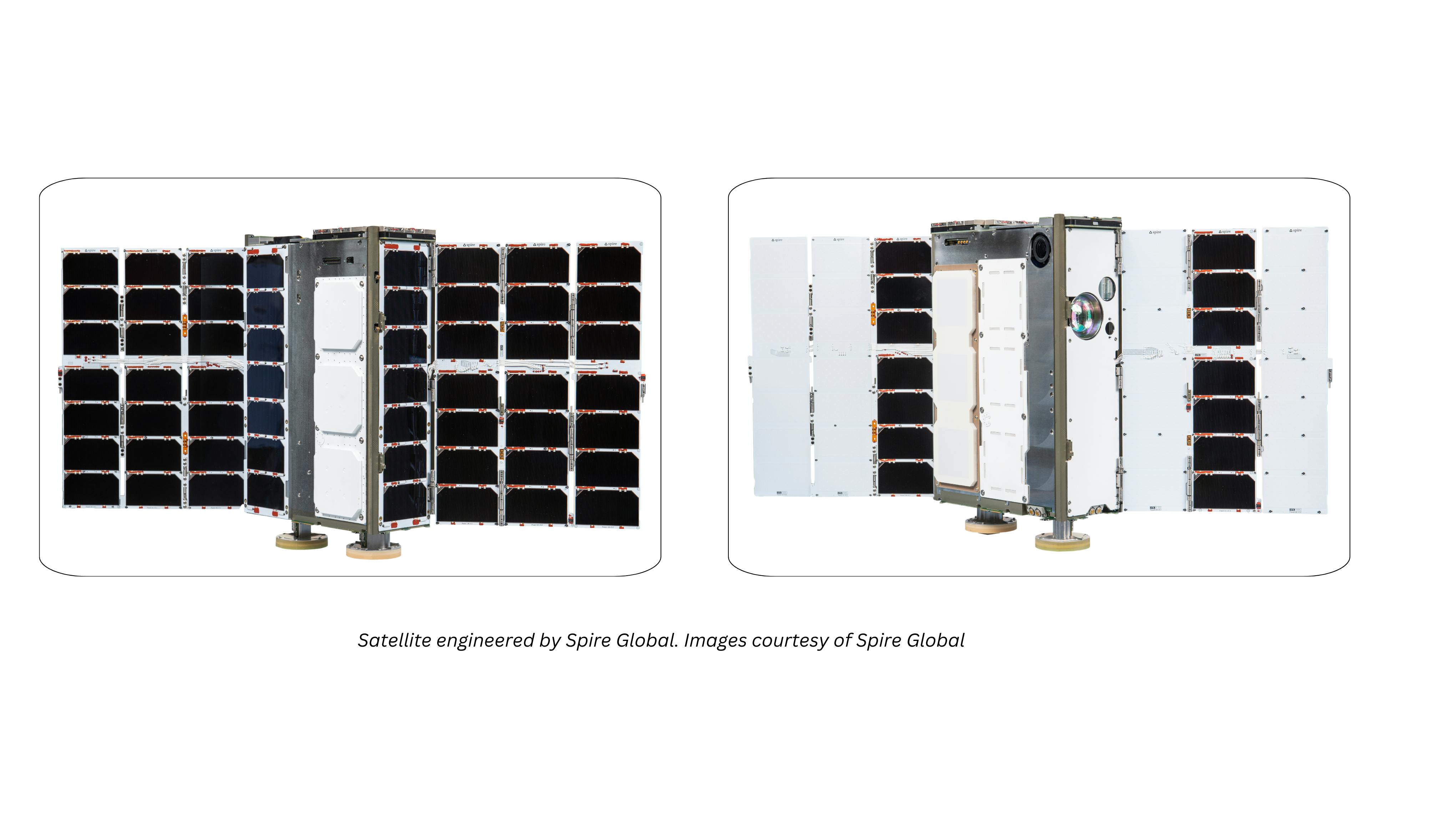 Image of a satellite that Wingbits will be launching in partnership with Spire and SpaceX