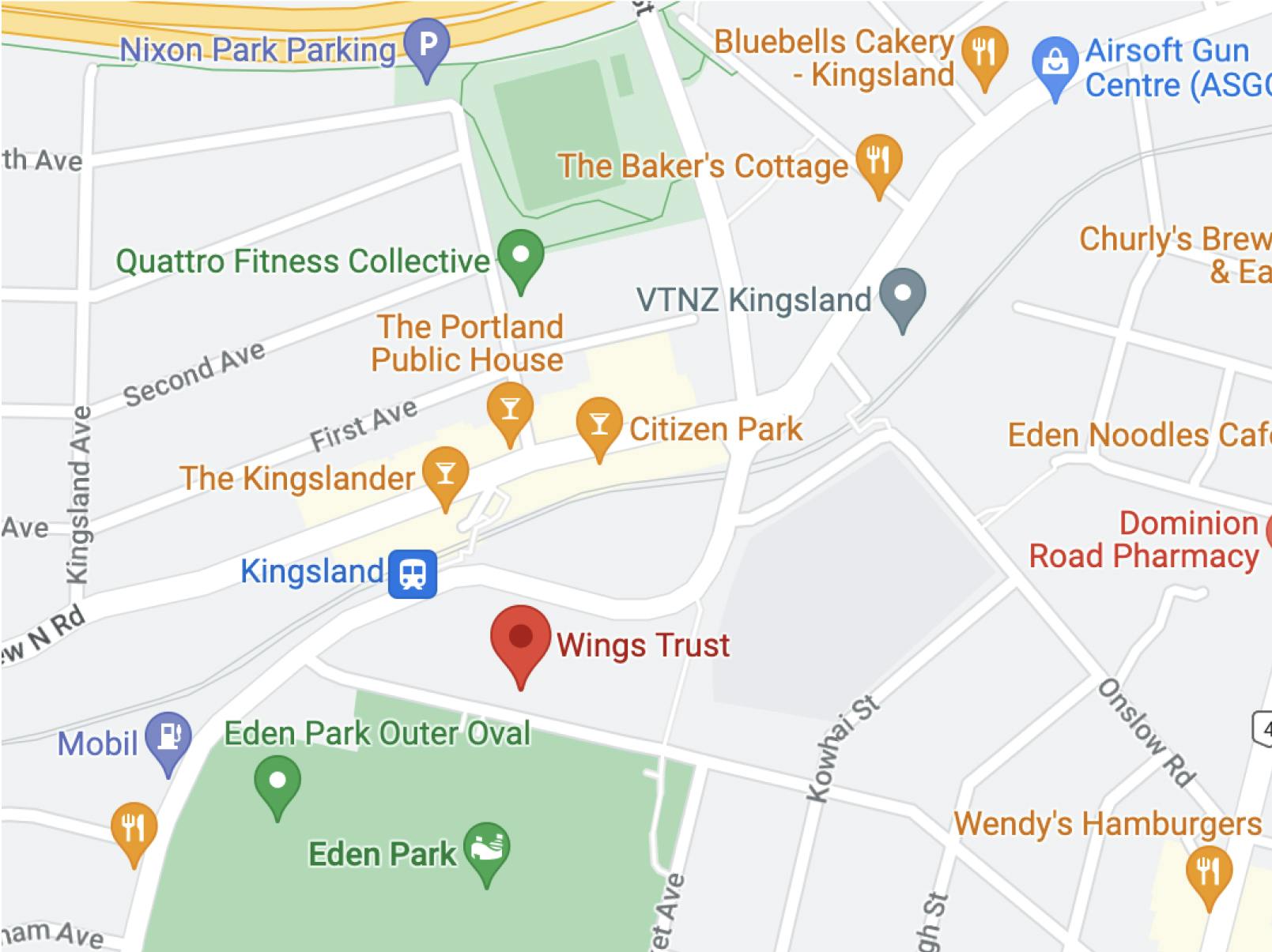 Wings Trust Google Map View
