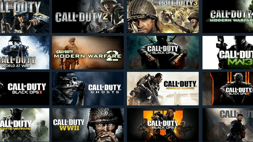 El top 10 de los mejores juegos de Call of Duty