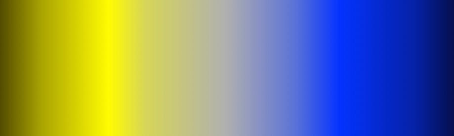 An approximation of the range of colors dogs can see.