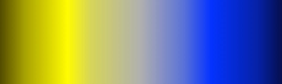 Yellow to blue gradient