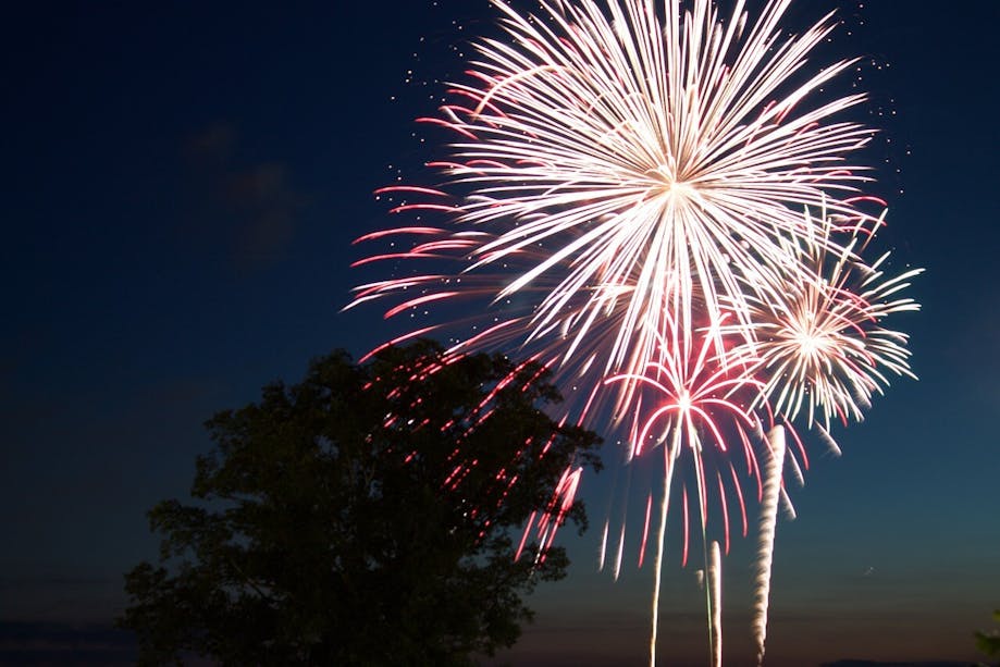 Fireworks on Independence Day