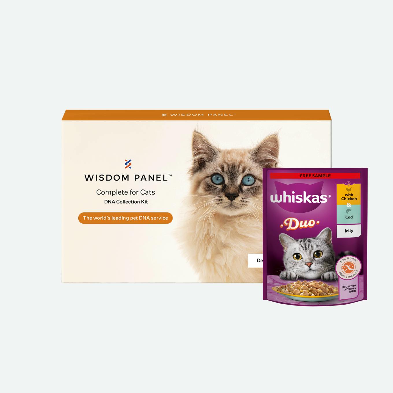 Cat DNA test with free Whiskas sample