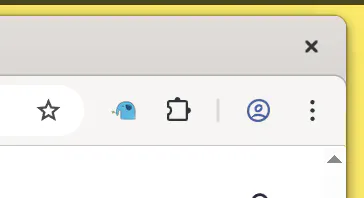 Installed Wishlephant Extension in a Browser toolbar