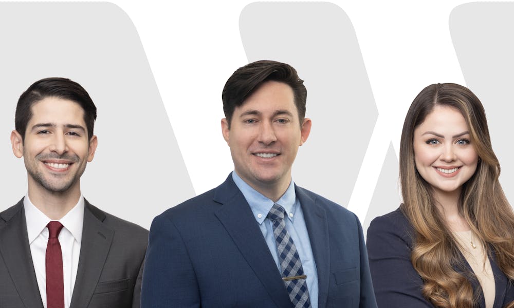 Witherite Law Group Attorneys Rabia Said, Christopher Provost, and Paige Elderidge